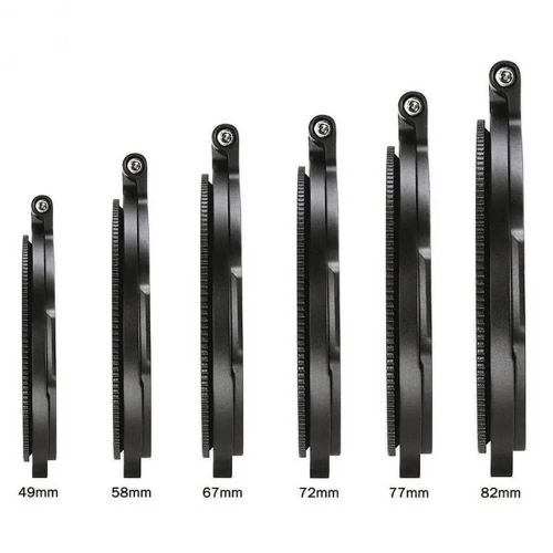 Aluminum Alloy Foldable Flip Filter Adapter for Camera Filter